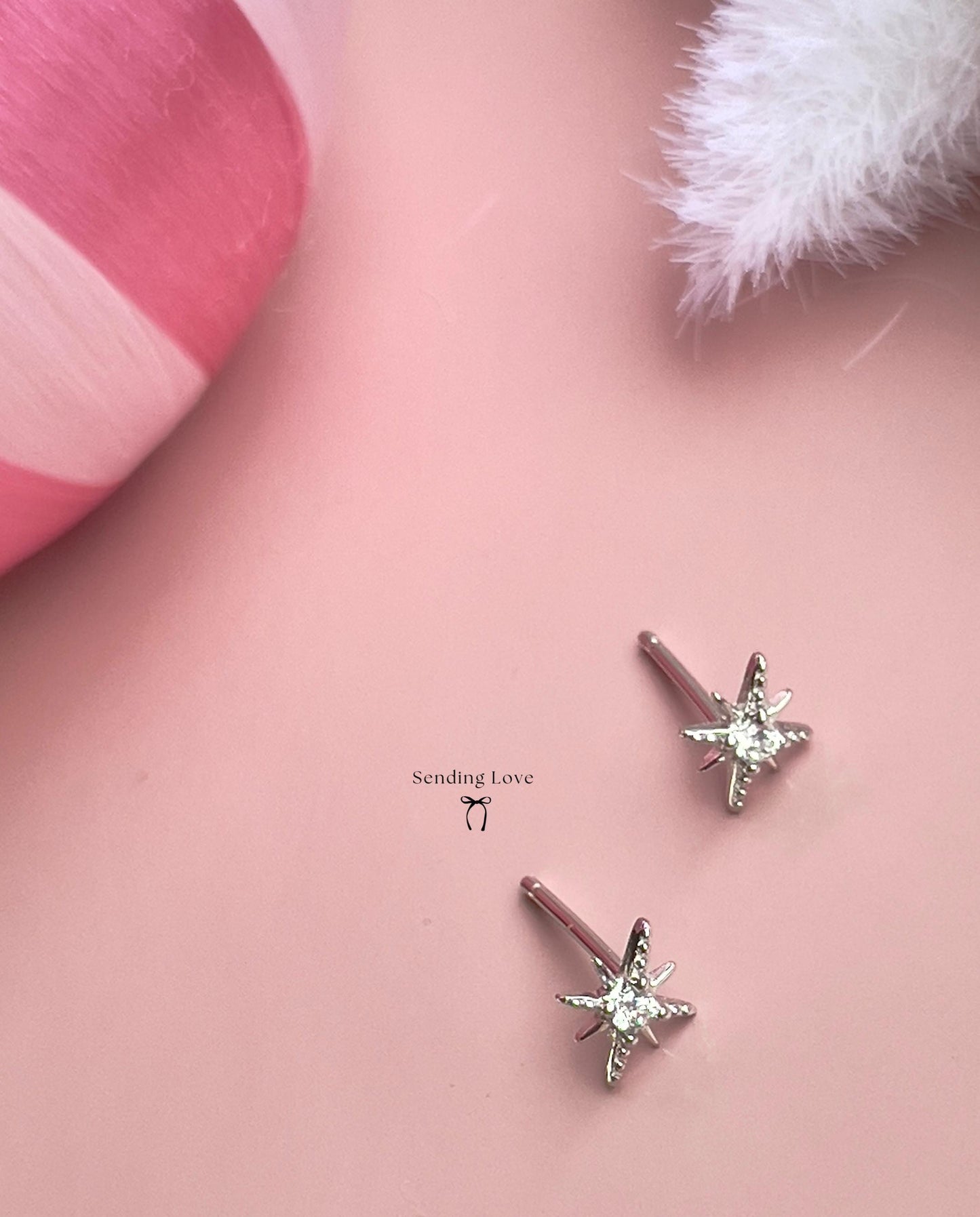 Sterling Silver Star Earrings | Dainty Star Studs | Christmas Stocking Filler Gift | Secret Santa Jewellery | Christmas Gift for Her