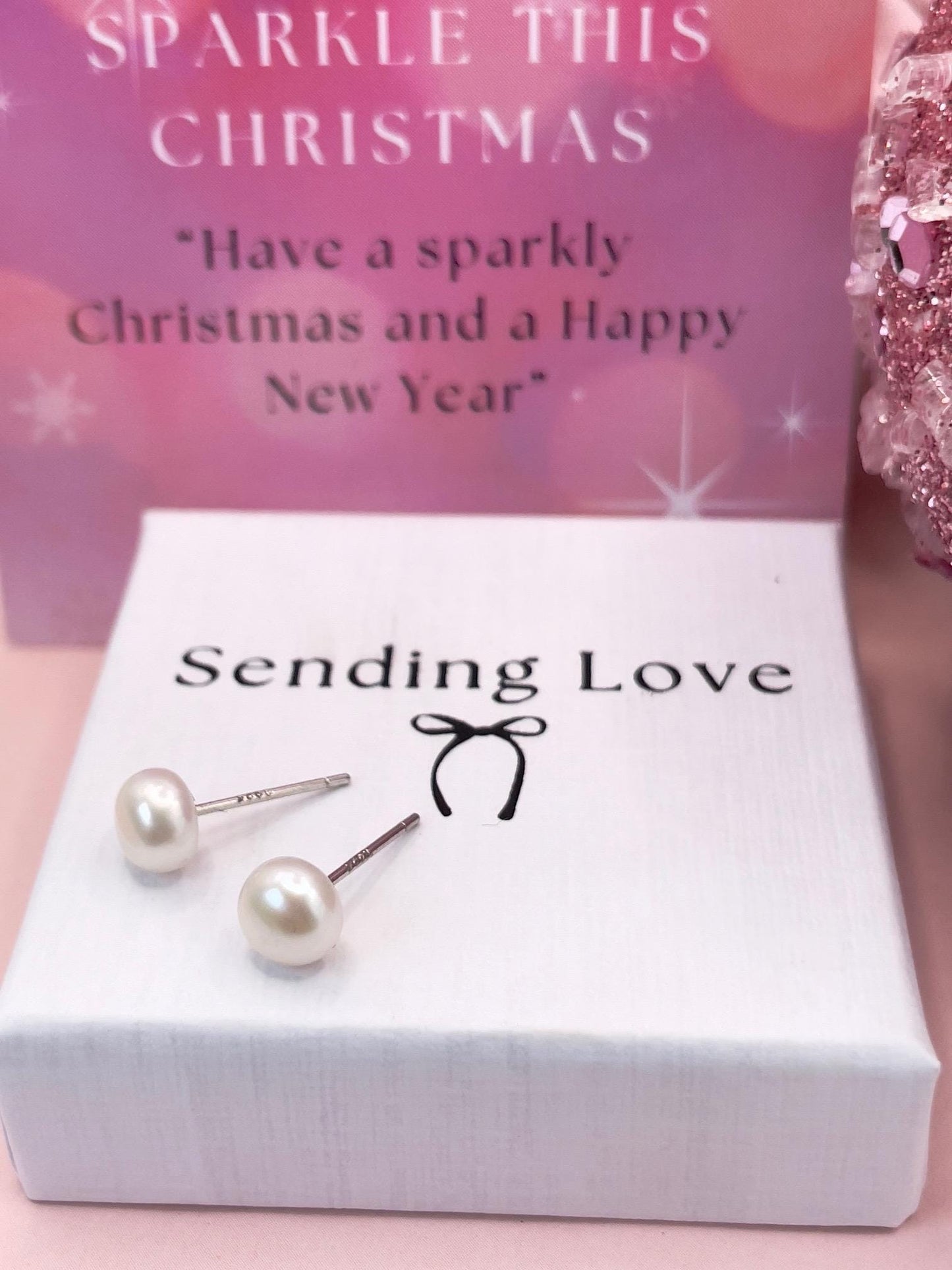 Freshwater Pearl Stud Earrings: Sterling Silver Minimalist Style