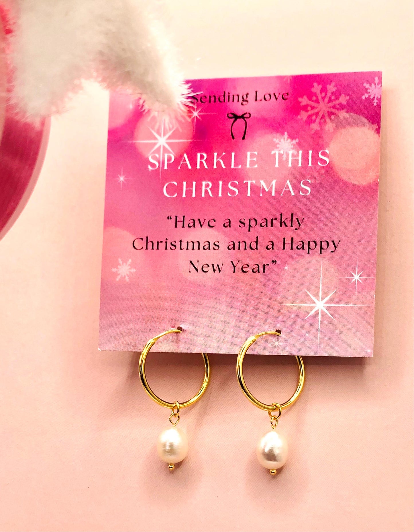 Freshwater Pearl Hoop Earrings | Gold or Silver 925 Silver Hoops | Real Pearl Earrings Under 20 | Bridesmaid Jewellery | Christmas Gift for