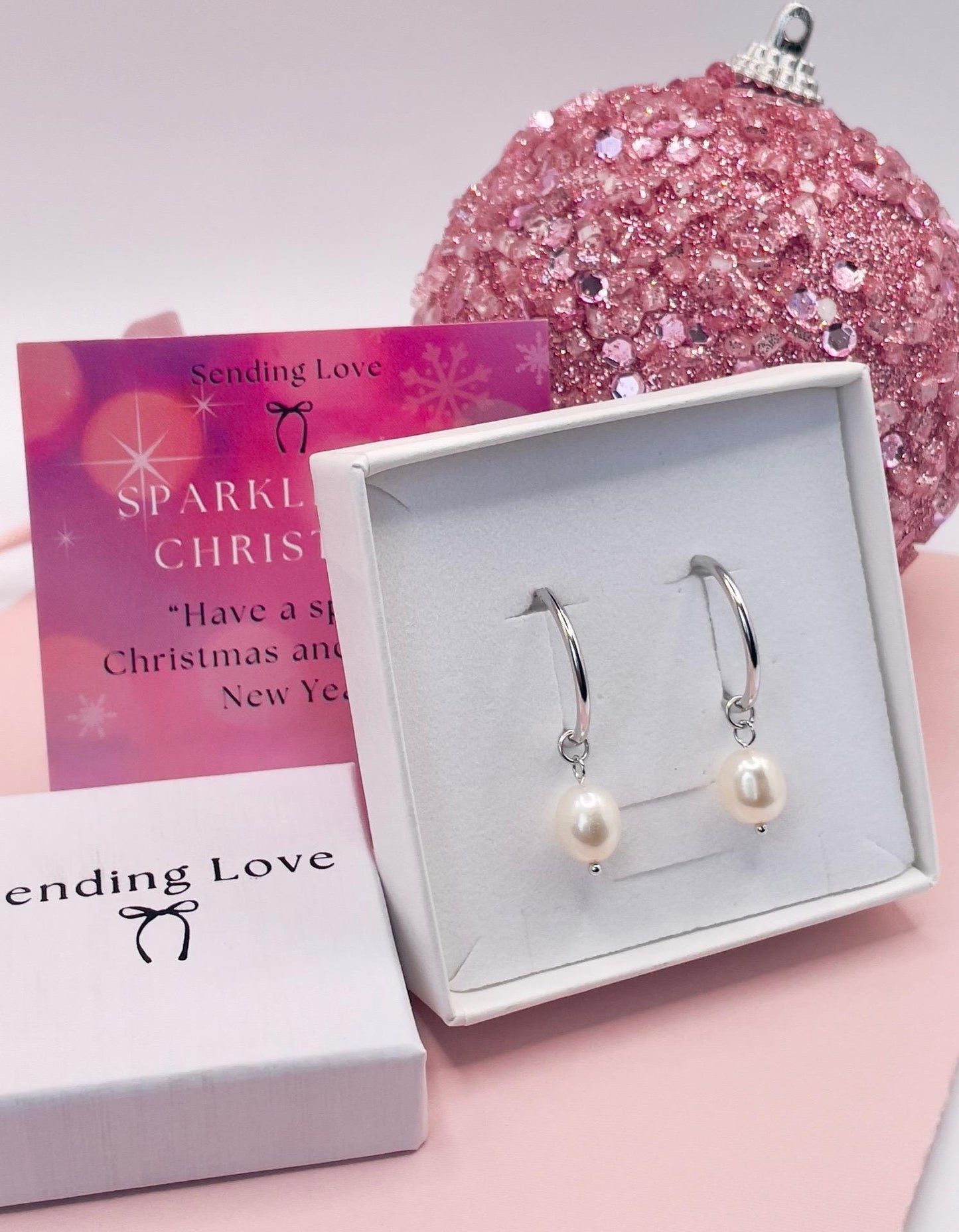 Freshwater Pearl Hoop Earrings | Gold or Silver 925 Silver Hoops | Real Pearl Earrings Under 20 | Bridesmaid Jewellery | Christmas Gift for