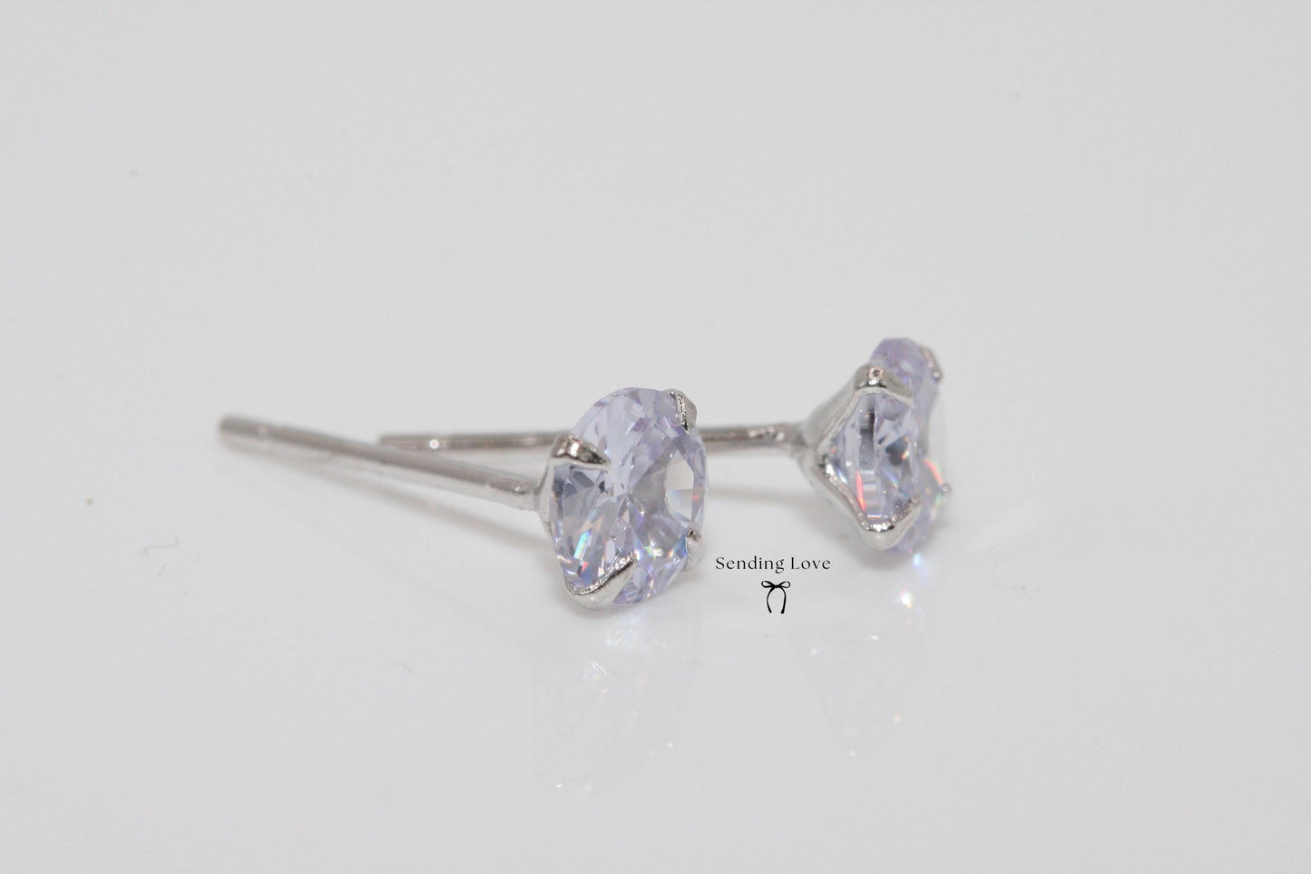 Moonstone 925 Silver Stud Earrings: June Birthstone Gift