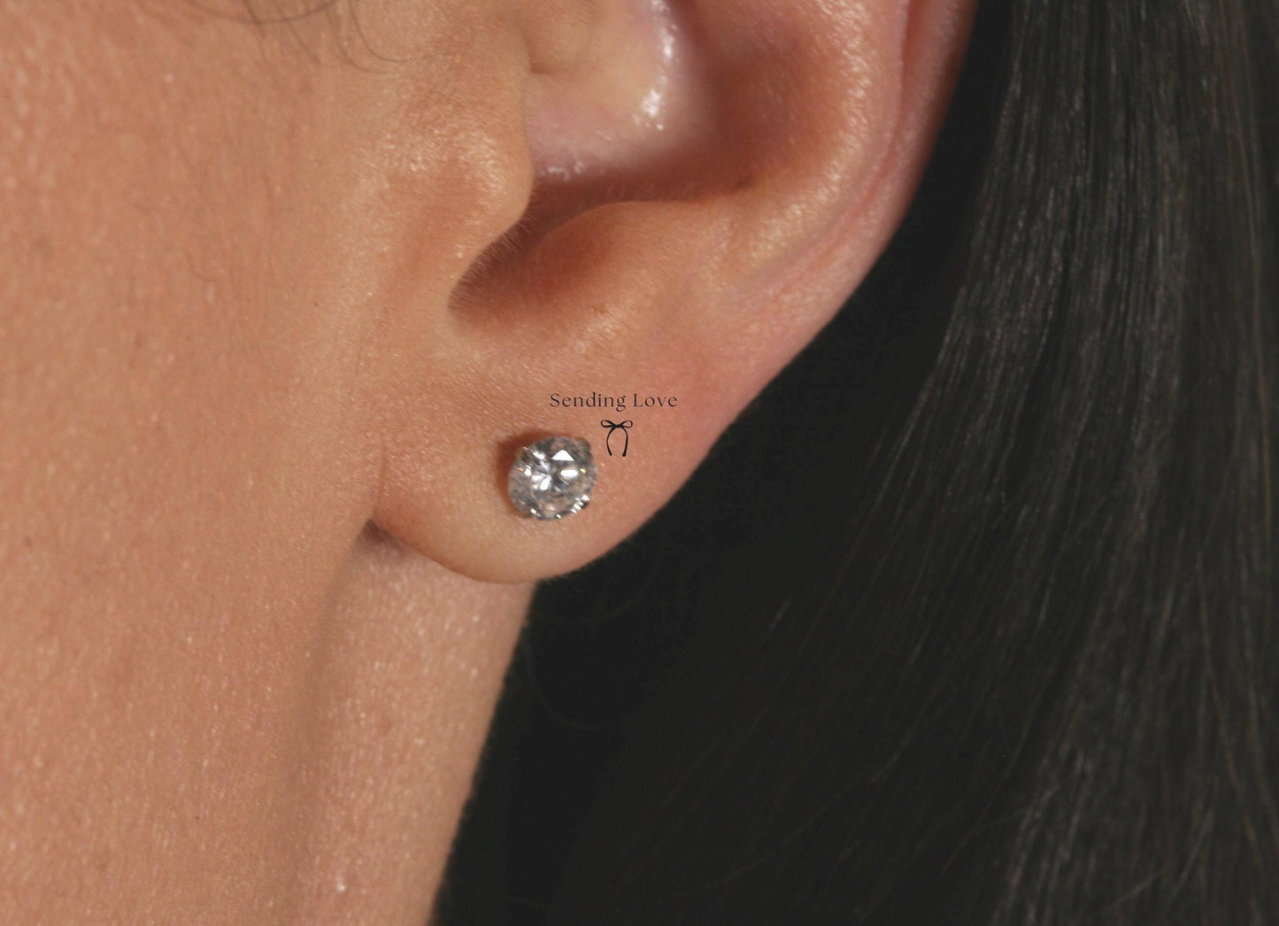 Moonstone 925 Silver Stud Earrings: June Birthstone Gift