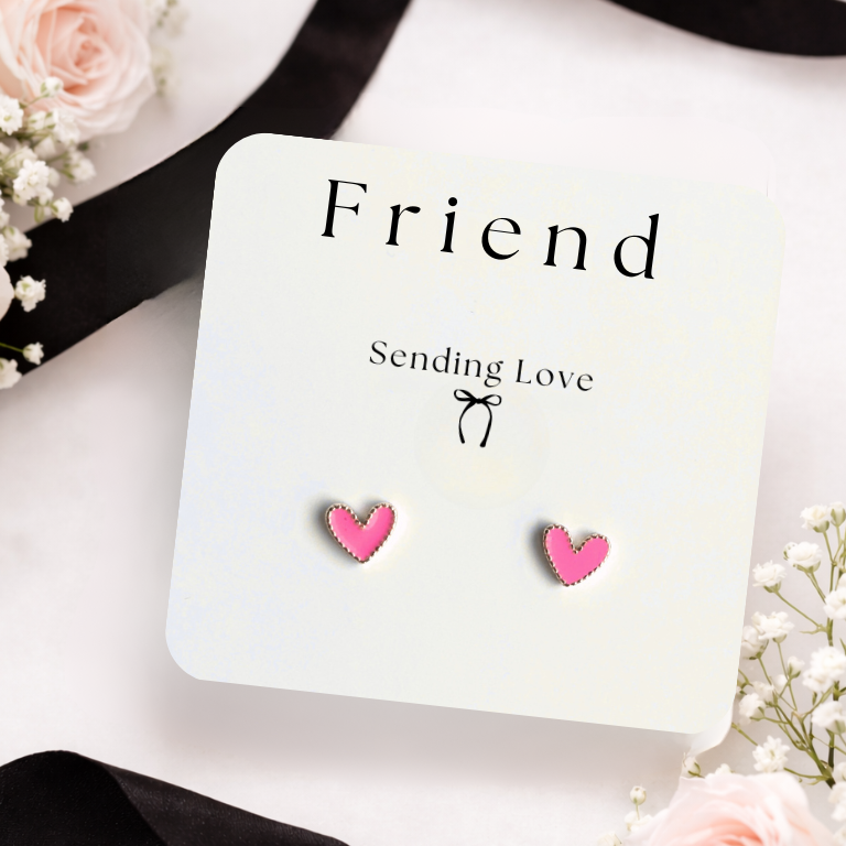 Heart Earrings Gift for Friend | Earrings gifts for friends