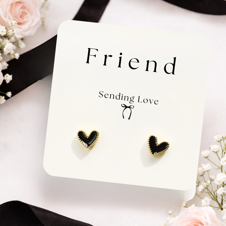 Heart Earrings Gift for Friend | Earrings gifts for friends