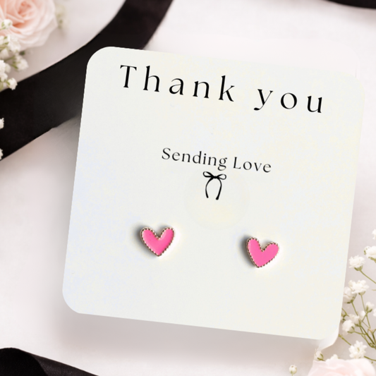 Thank you gift | Heart Earrings gifts | Thank you gifts for her
