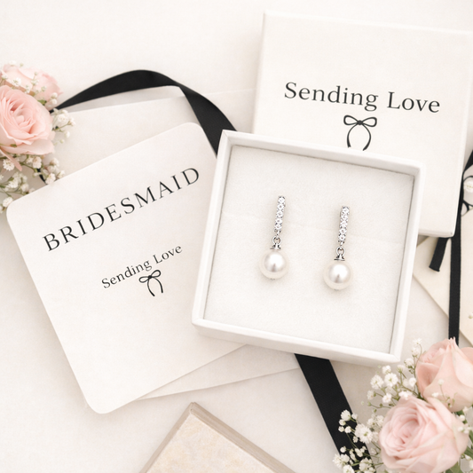 Pearl Bridesmaid Earrings | Sending Love