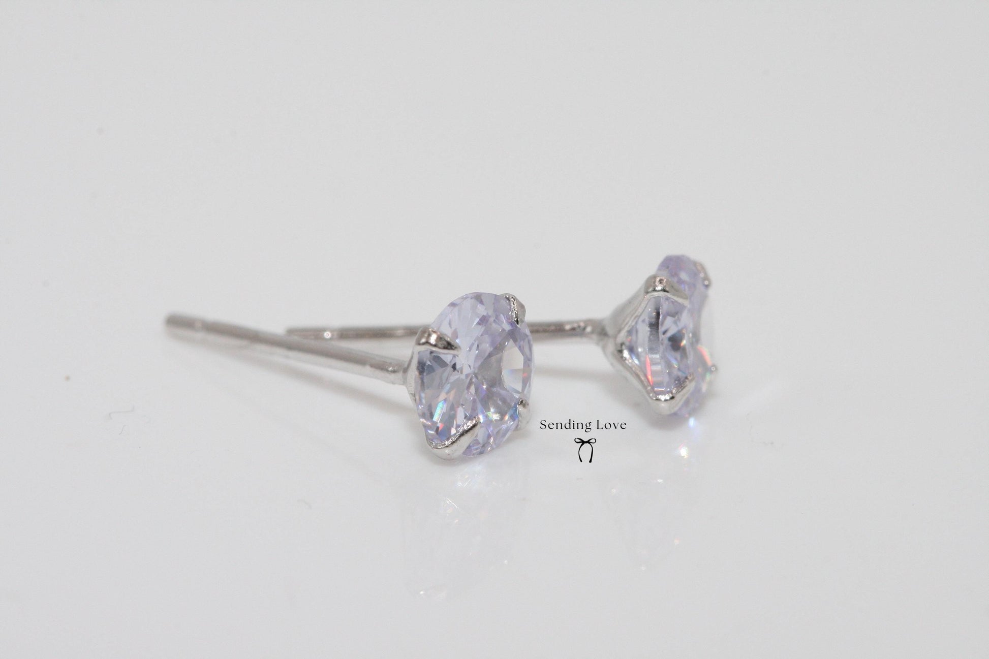 Moonstone 925 Silver Stud Earrings: June Birthstone Gift
