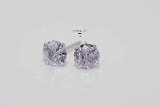 Moonstone 925 Silver Stud Earrings: June Birthstone Gift